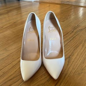 Christian louboutin white heels
